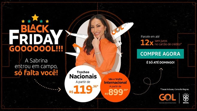 Gol inicia Feirão Black Friday passagens a partir de R 119