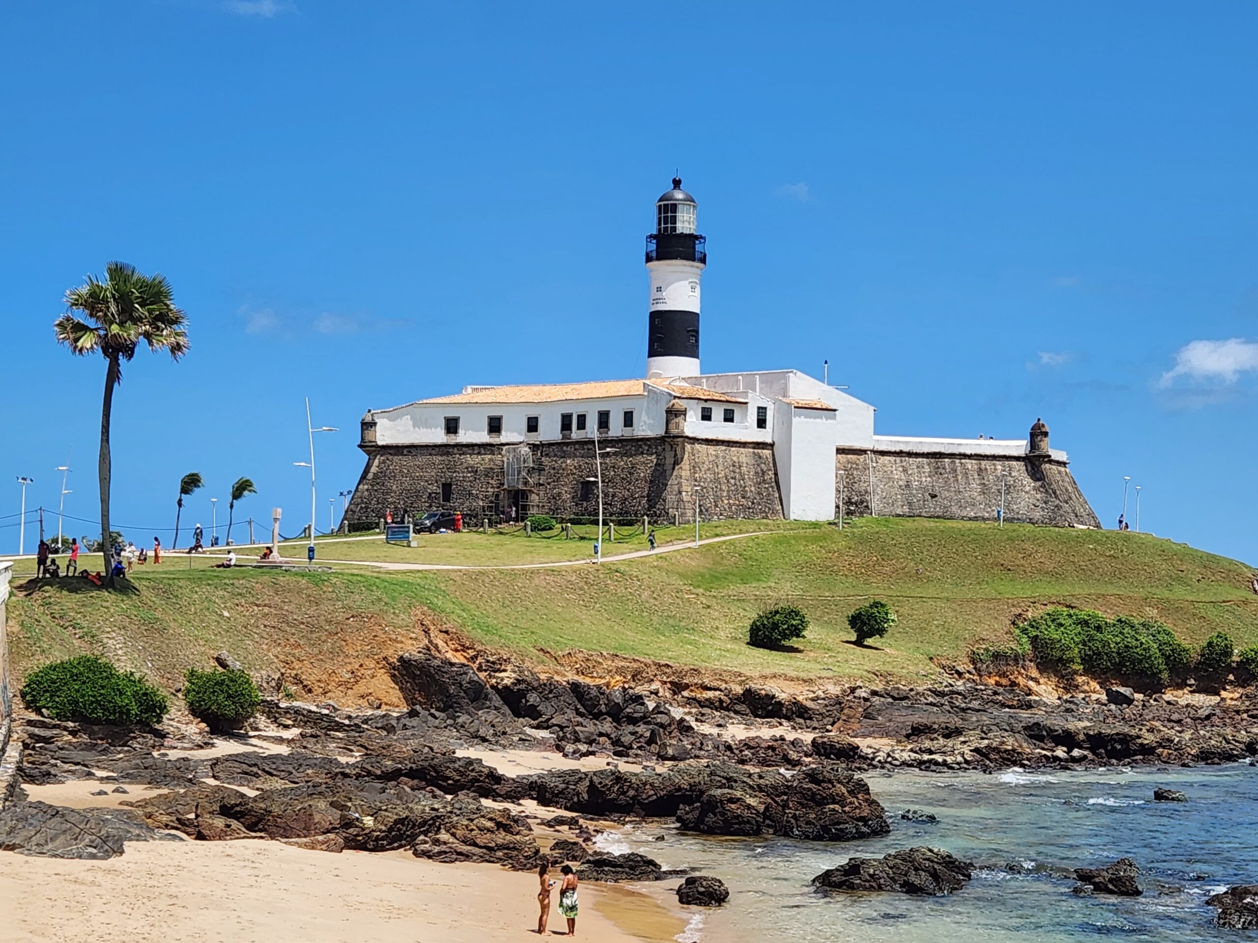 Cart O Postal De Salvador Farol Da Barra Divide Protagonismo O