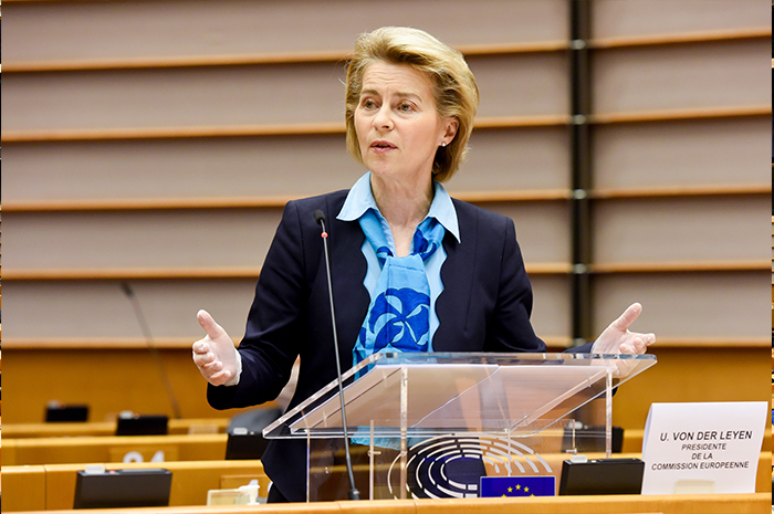 Ursula von der Leyen, presidente da Comissão Europeia. (Foto: CE - Serviço Audiovisual)