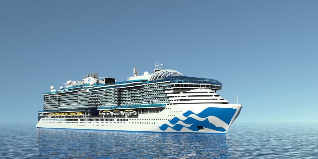 Princess Cruises revela nome do seu maior navio que estreia em 2024