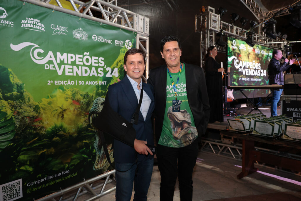 Fabricio Oliveira, prefeito de Balneário Camboriú, e Mano Neves, do Grupo Oceanic