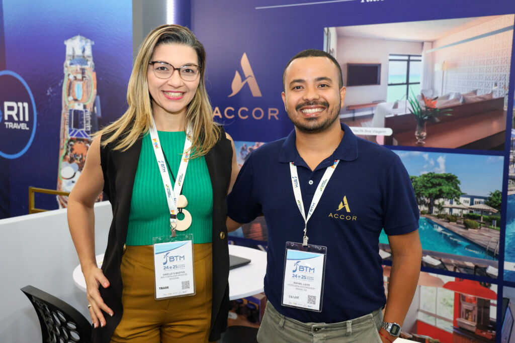 Giselle Bastos e Rafael Leite, da Accor