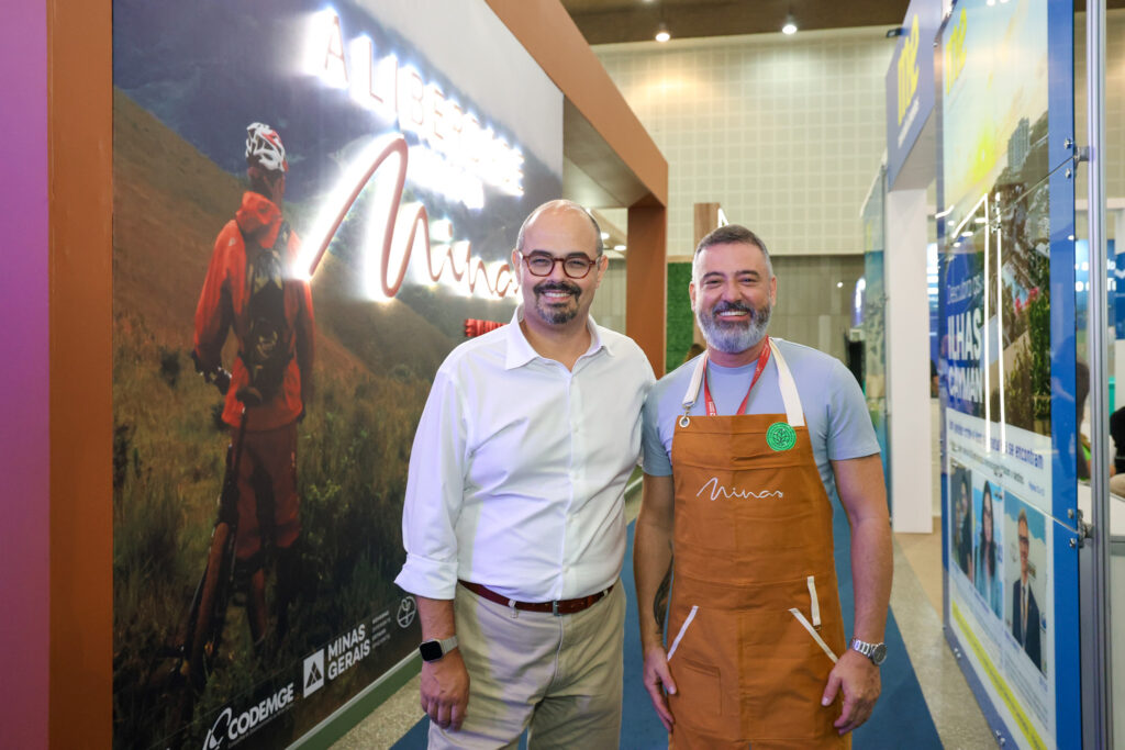 Mateus Simões, vice governador de Minas Gerais, e Leônidas José de Oliveira, Secretário de Estado de Cultura e Turismo de Minas Gerais