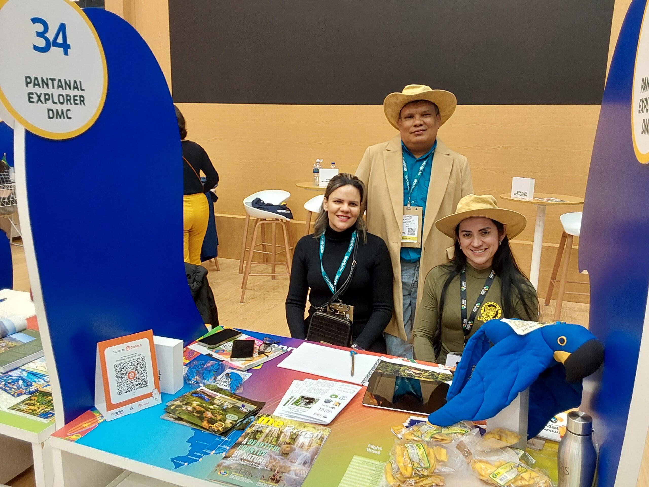 Adillana Leite, Nelson Soares e Tatiane Farias, da Pantanal Explorer DMC