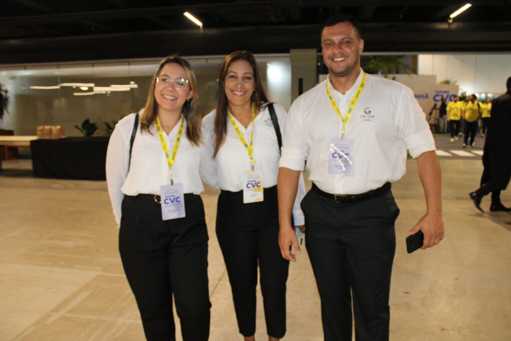 Carla Trombini, Bia Santos e Bruno Oliveira, do Vila Galé