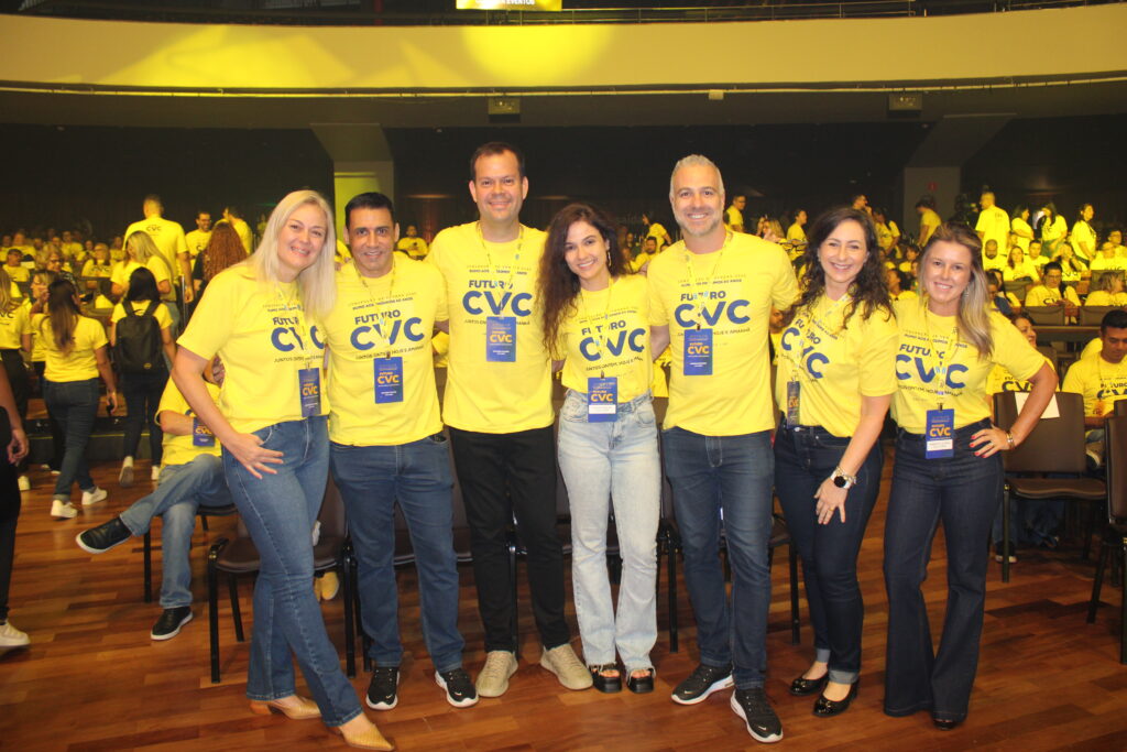 Equipe CVC já está pronta para o dia repleto de programação para os participantes