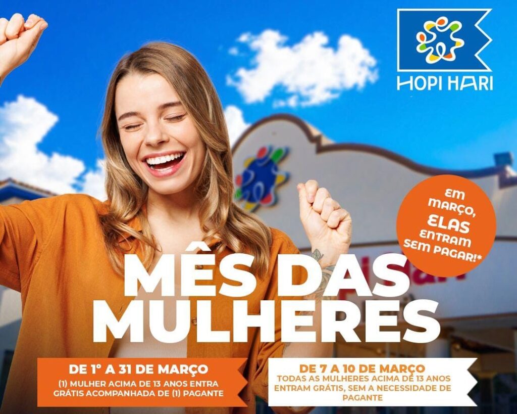 IMG 20250211 WA0002 No mês das mulheres, a entrada no Hopi Hari é de graça; confira