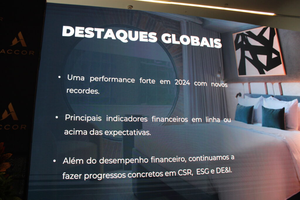 Painel mostra os destaques da empresa