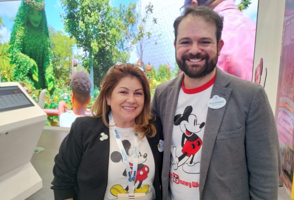 Zitka Ferreira e Alejandro Flores, da Disney Destinations