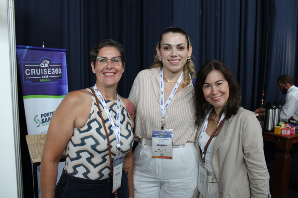 Karina Silva, da Cvc São Pedro, Thais Morilhas e Carla Marin, da Ita Airways