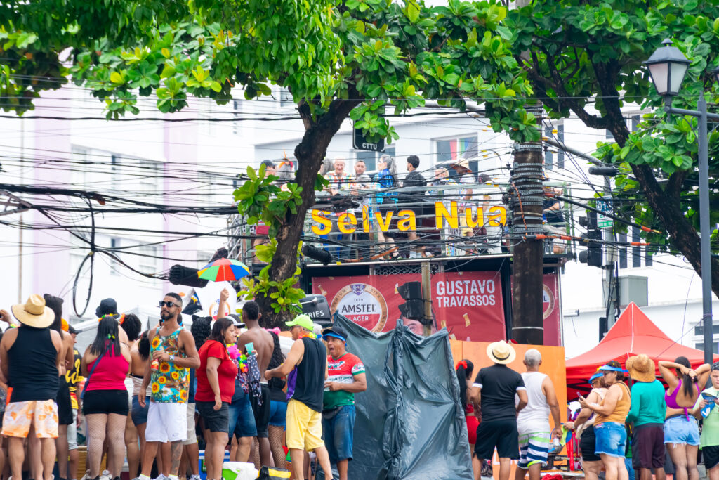 Os foliões do Camarote Catamaran também puderam desfrutar da vista e música dos trios elétricos