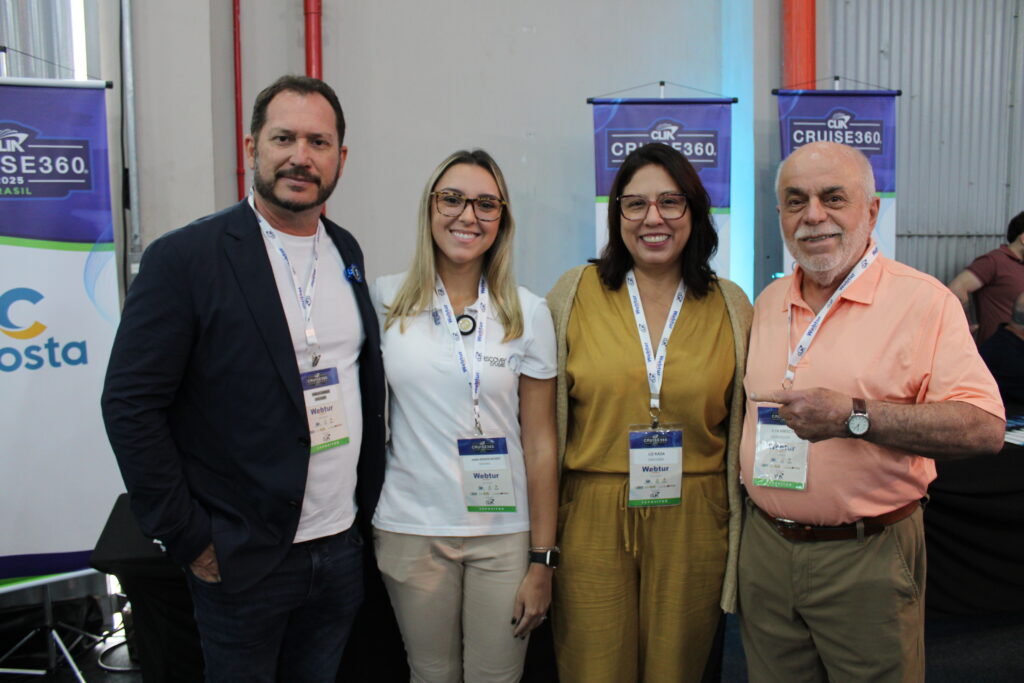 Pablo Zabala, Anna Renata, Liz Rada, da Discover, e Ilya Hirsch, da Qualitours