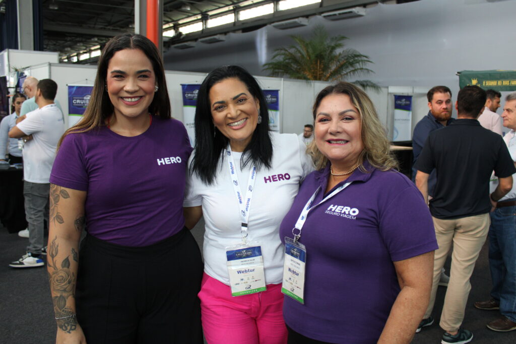 Patrícia Silva, Katia Conde e Marília Lopes, da Hero Seguros